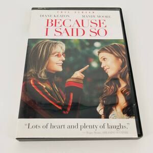 Because I Said So Movie DVD - Good Used Condition